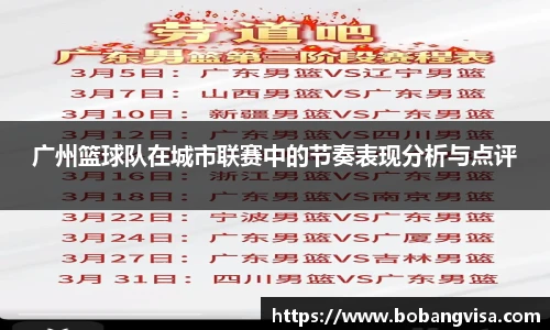 广州篮球队在城市联赛中的节奏表现分析与点评